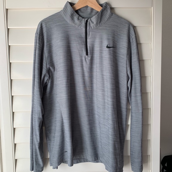 grey nike quarter zip